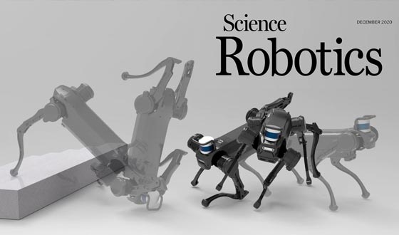 国内第一个荣登Science Robotics封面的四足机器人